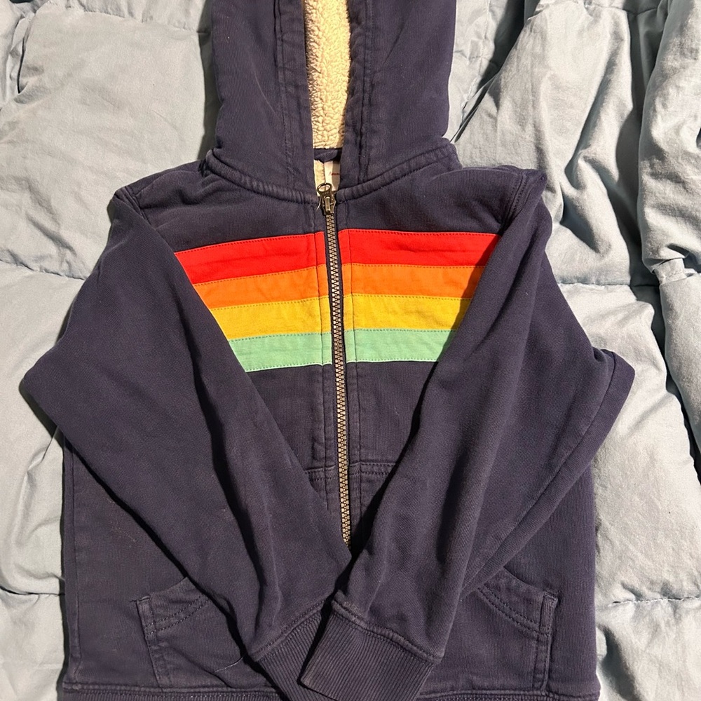 Hanna Andersson Sherpa lined sweatshirt size 5